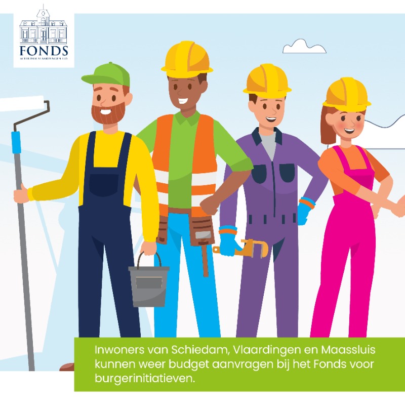 FondsSV's tweet photo. Het Fonds Schiedam Vlaardingen e.o. zoekt burgerinitiatieven. Hebben jullie  een goed idee om jullie buurt, wijk of stad te verbeteren? Dien dan vóór 1 april 2023 een aanvraag in.