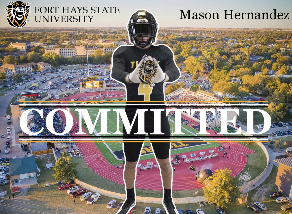 Excited to announce my commitment to Fort Hays State University #DefendTheFort 🐯🐯  @Cg_bubba5 @CoachMoshier43