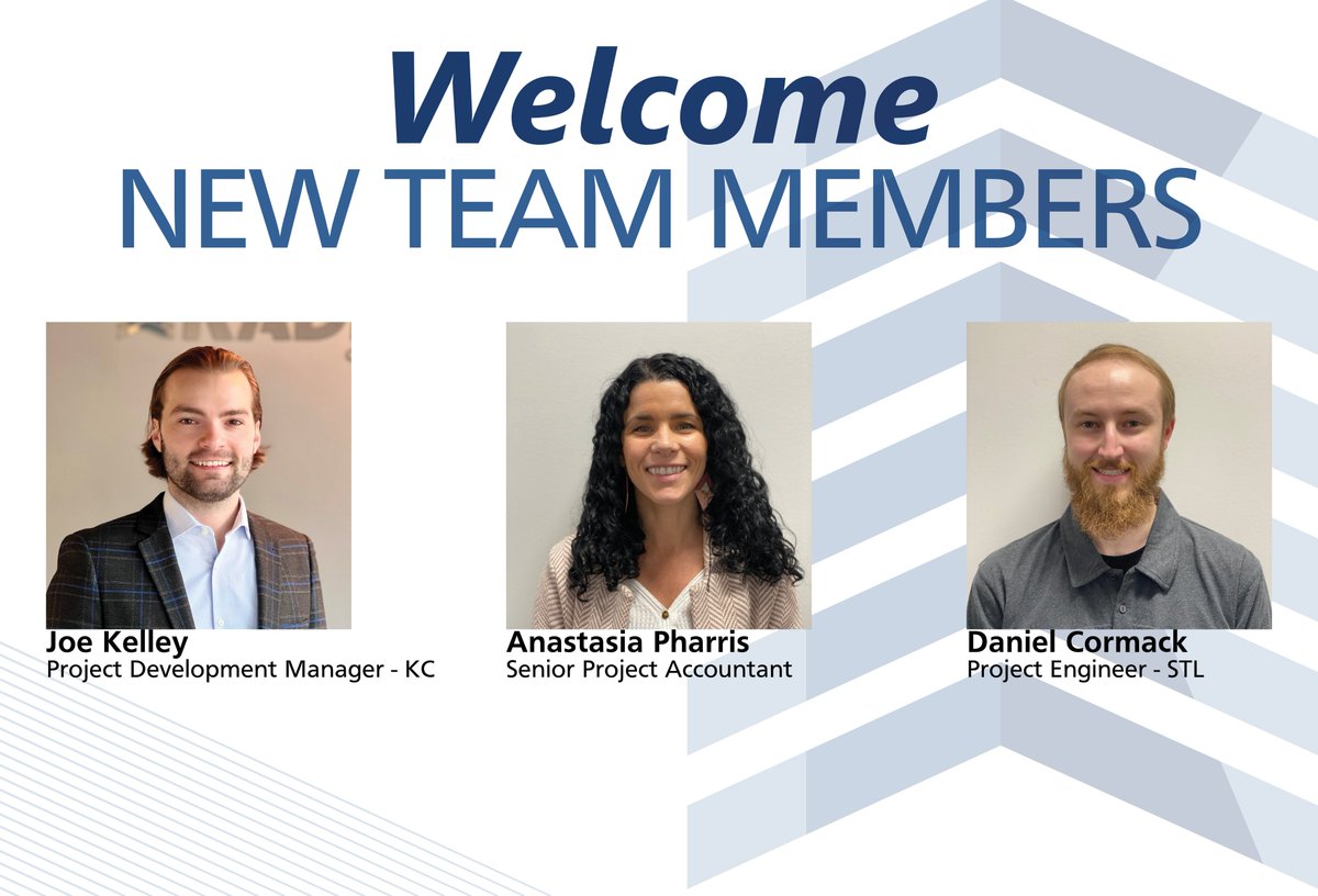 KadeanConstruct's tweet photo. We are excited to announce the latest additions to our team.
Welcome aboard!
Read more about Kelley and what he'll be doing in
REjournals:
https://t.co/AaHycjHC8d
#kadeanconstruct #kansascityconstruction #generalcontractor #stlouisconstruction #NewHireSpotlight #newhires https://t.co/Y651adDYQR