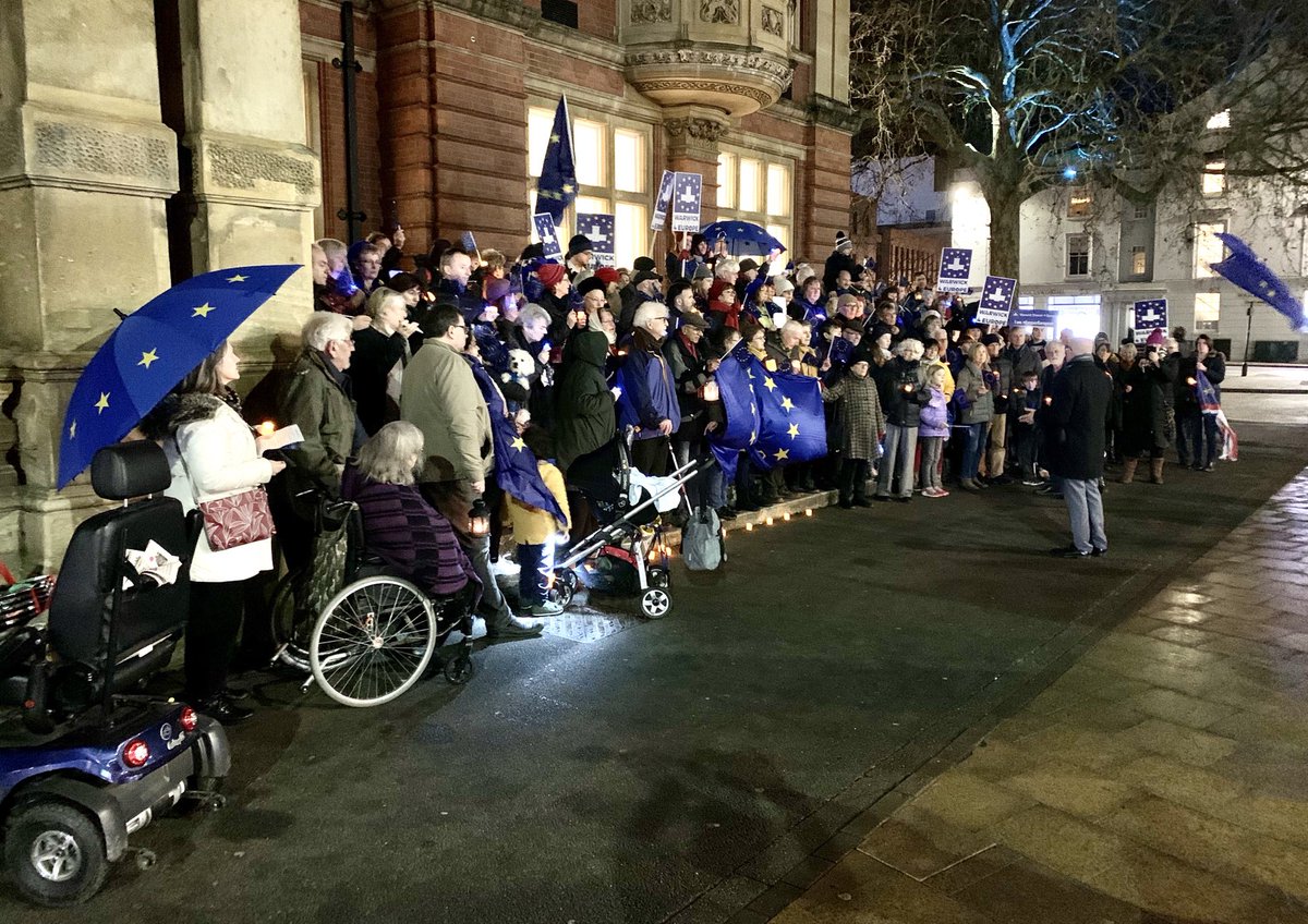 Three years ago, our vigil to mark our leaving the EU. We’ll be back!