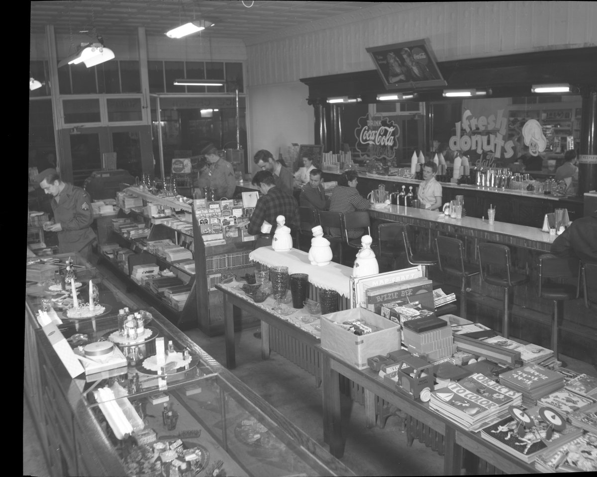 David Reamer on Twitter "1945 Schodde's variety store with lunch