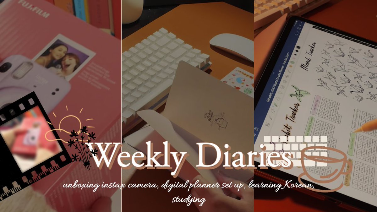 Weekly Diaries | Unboxing Instax Mini 11, Digital Planning, Studying, Le... youtu.be/1OPlBckTTyc via @YouTube #weeklyvlog #youtube #studytwt #Instax #cuteplanner