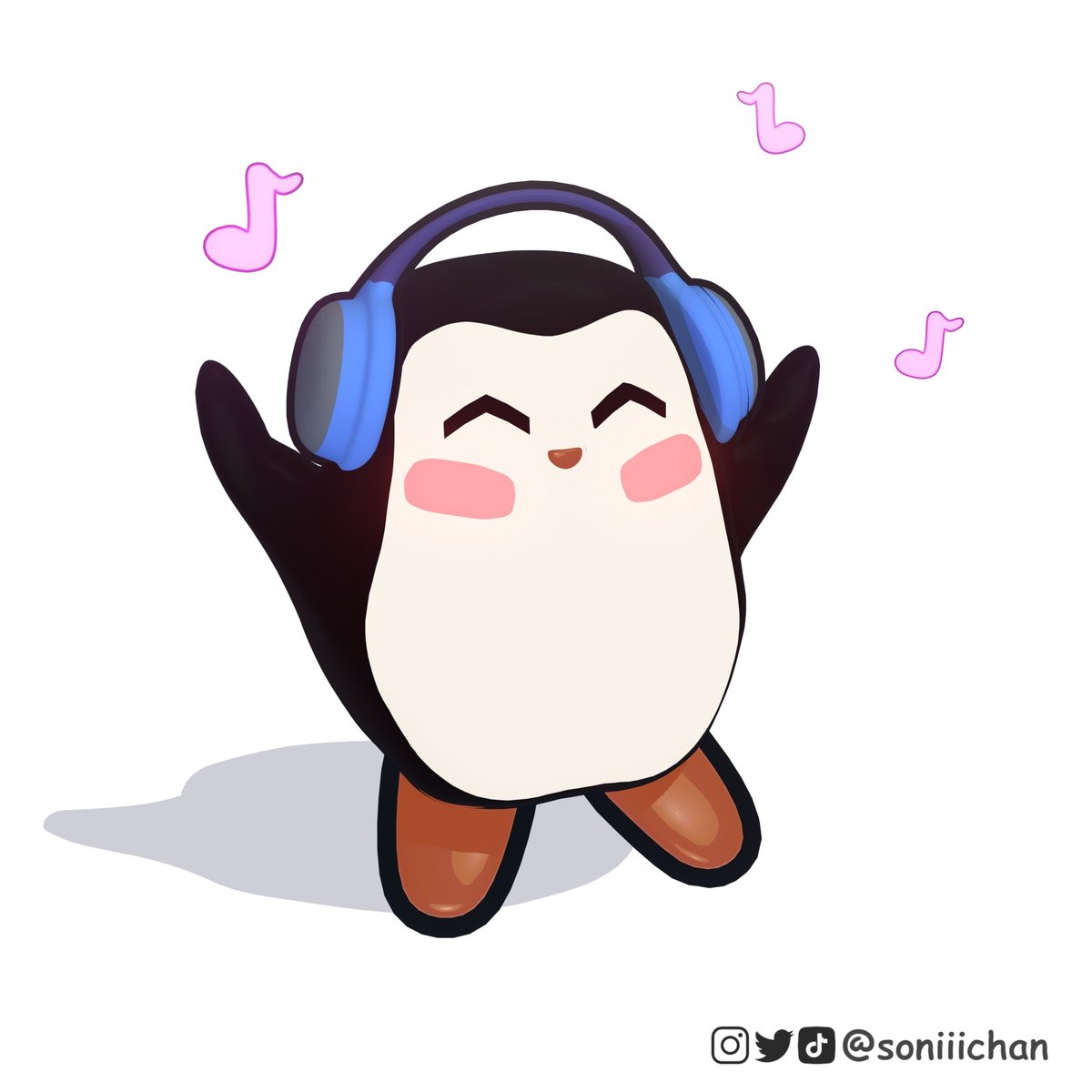 Listening to Flowers🌸 by <a href="/mileycyrus/">Miley Cyrus</a> 

Tag someone you love this song🎶
Follow <a href="/soniiichan/">soniiichan</a> for more!
3/100
#penguin #penguinsofinstagram 
#animalcomic #digitalillustration #cuteart  #doodlesofinstagram #kawaiiart #ドローイング #3darts #blenderart #mileycyrus #flowers #soniiichan