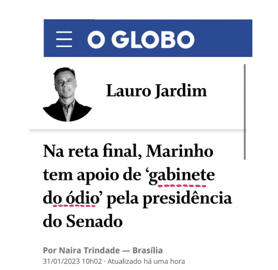 mspbra's tweet photo. Ah não, de novo não, já vem eles de novo com esse negócio de gabinete do ódio. https://t.co/xzE3QQIgit