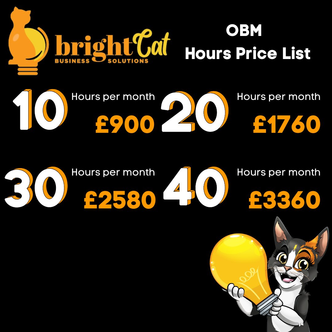 JoONeil12's tweet image. Do you wonder if you could afford an OBM to help run your business and make sure tasks are delivered on time from your team? Well, here is what it would cost to hire me! 

Want to chat about how I could help you? 

#outsourcing #SmallBizHour #onlinebusinessmanager