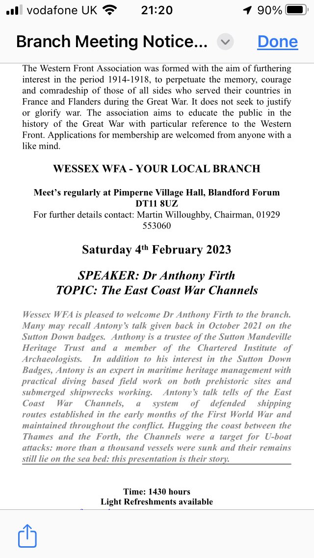 <a href="/specialopsexec/">WFA WESSEX BRANCH</a> <a href="/Taff_Gillingham/">Taff</a> @ProfGSheffield Thanks to members and guests who came to the last meeting, a very good turnout. We hope those who came for the first time enjoyed the afternoon &amp; will continue to attend our meetings. Refreshments available. 🍰🫖☕️All welcome.  2/2