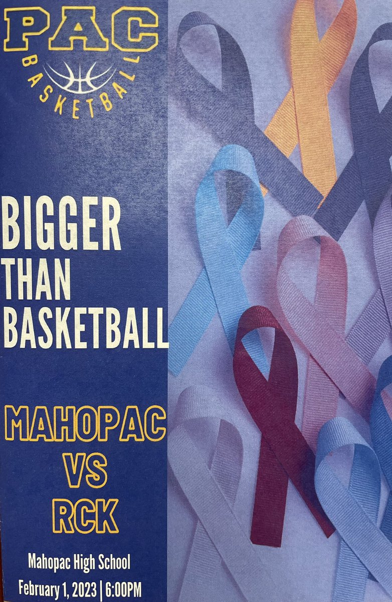 MahopacHoops's tweet photo. Come out and support our boys play RCK tomorrow at 6pm—and at the same time help us fight cancer during Coaches 🏀 vs Cancer week!
Let’s pack the gym @Mahopac_AD @MahopacManiacs @PacHS_Principal
#LGP https://t.co/BfUm1O7us7