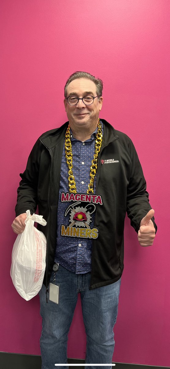Shout out to our AE David Basso who is celebrating his 1 year Magentaversary today! Thanks for all that you do sir! #MagentaMiners