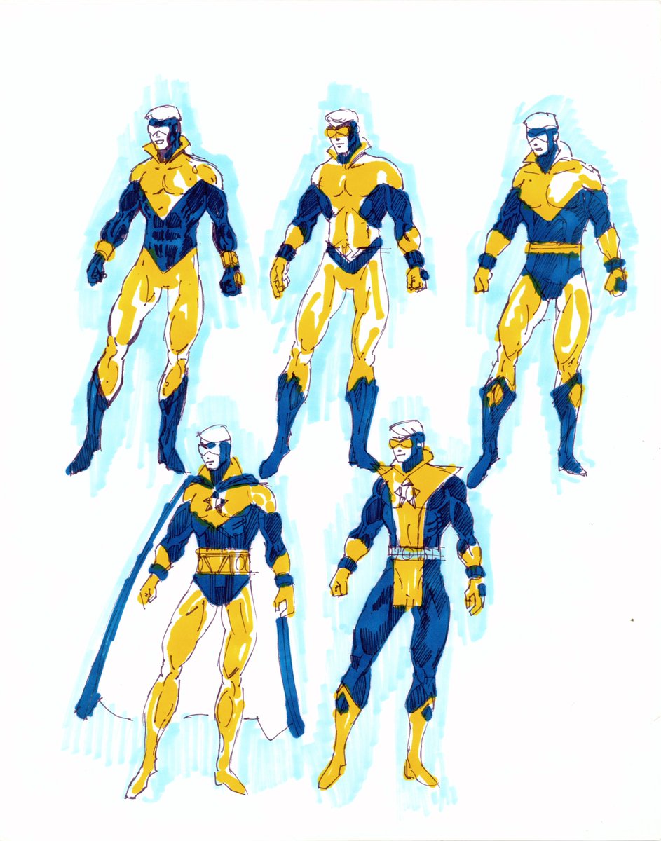 Thrilled with the news that Booster Gold is heading to HBO Max courtesy of <a href="/JamesGunn/">James Gunn</a> and company. Amazing to think these initial character sketches from 1984 would lead to this. Excited to see what's next in the life of the greatest hero you never heard of!
