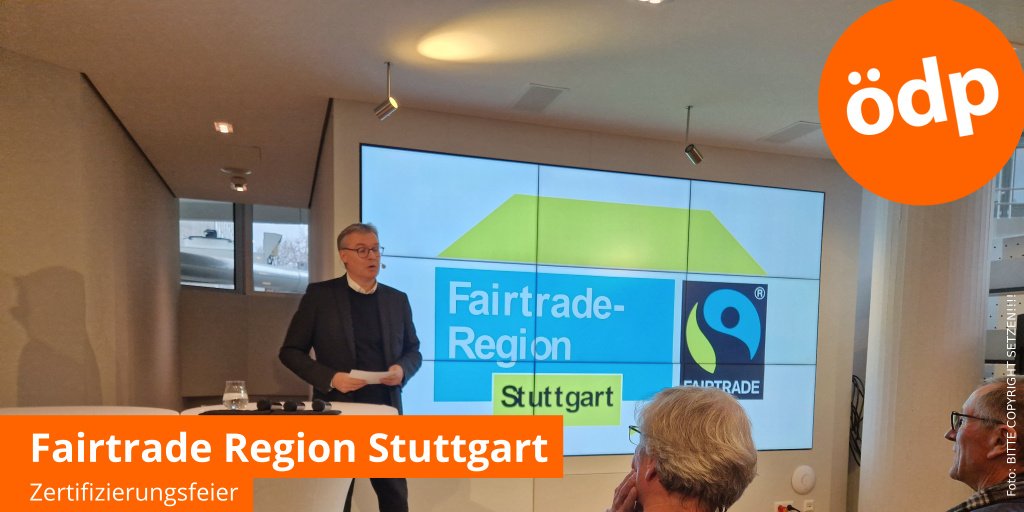 Region Stuttgart ist die erste #Fairtrade-Region in BaWü 
#regionstuttgart #RegionalversammlungStuttgart