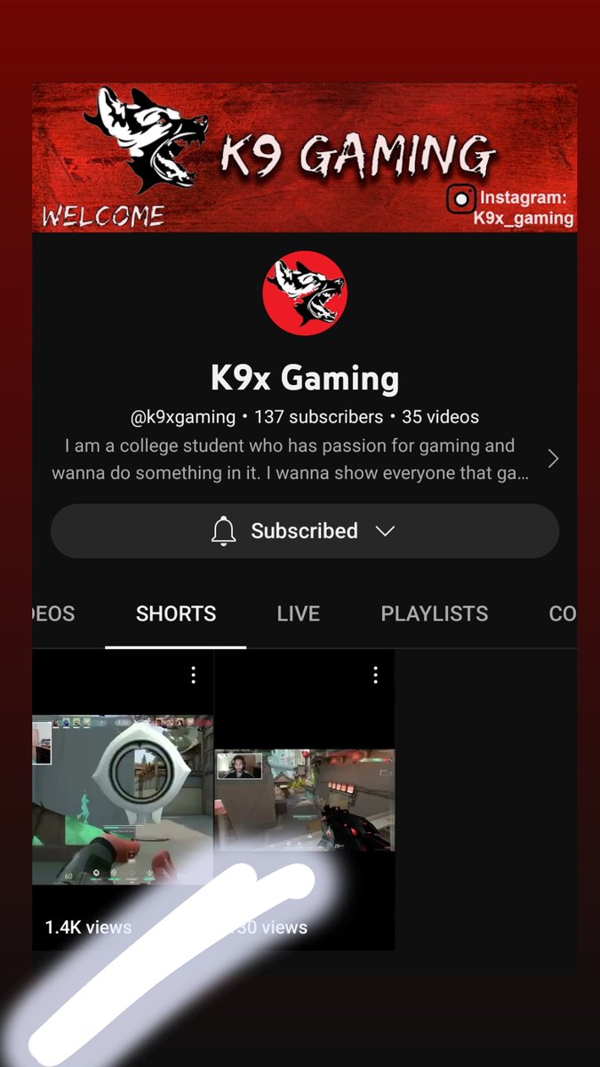 First video/short to cross 1k view mark, i know its not much but for me its a very big thing 😍
Yt : youtube.com/@k9xgaming