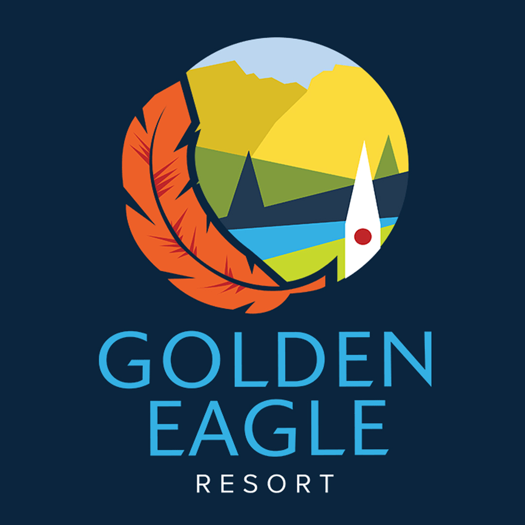 FourNineDesign's tweet image. Located in downtown Stowe, Vermont the Golden Eagle Resort offers guests an ideal location in the heart of it all, and they wanted their new logo to embody this. We worked to capitalize on the beautiful location and utilized the idea of a “bird’s eye view” image of Stowe.