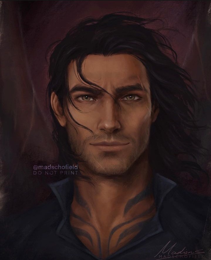 thinkernessian's tweet photo. lady of death and lord of bloodshed 

art by madschofield https://t.co/jomdI5JTRH