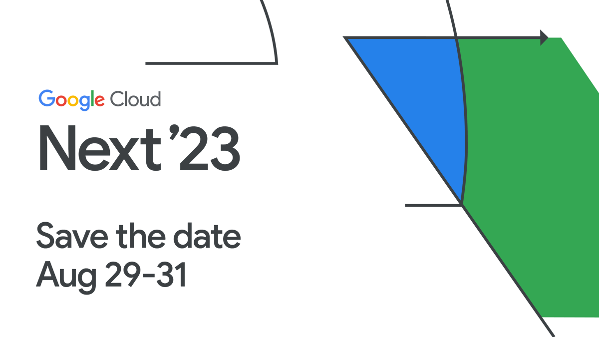 GoogleCloudTech's tweet photo. #GoogleCloudNext is back and in person, August 29–31.

🤝 Connect with experts
☁️ Hear updates on product roadmaps
💡 Take part in hands-on labs, training, and certification opportunities
➕ more → https://t.co/aHDJycOOna

👋 See you at the Moscone Center in San Francisco. https://t.co/VJpvZLb8Zl