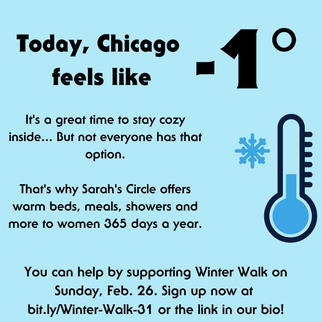 Help more women find a warm place to stay by signing up for Winter Walk: bit.ly/Winter-Walk-31

#winter #cold #homelessness