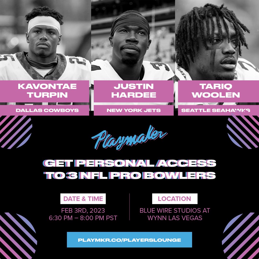 Playmaker on Twitter hang out with NFL Pro Bowlers _Tariqwoolen
