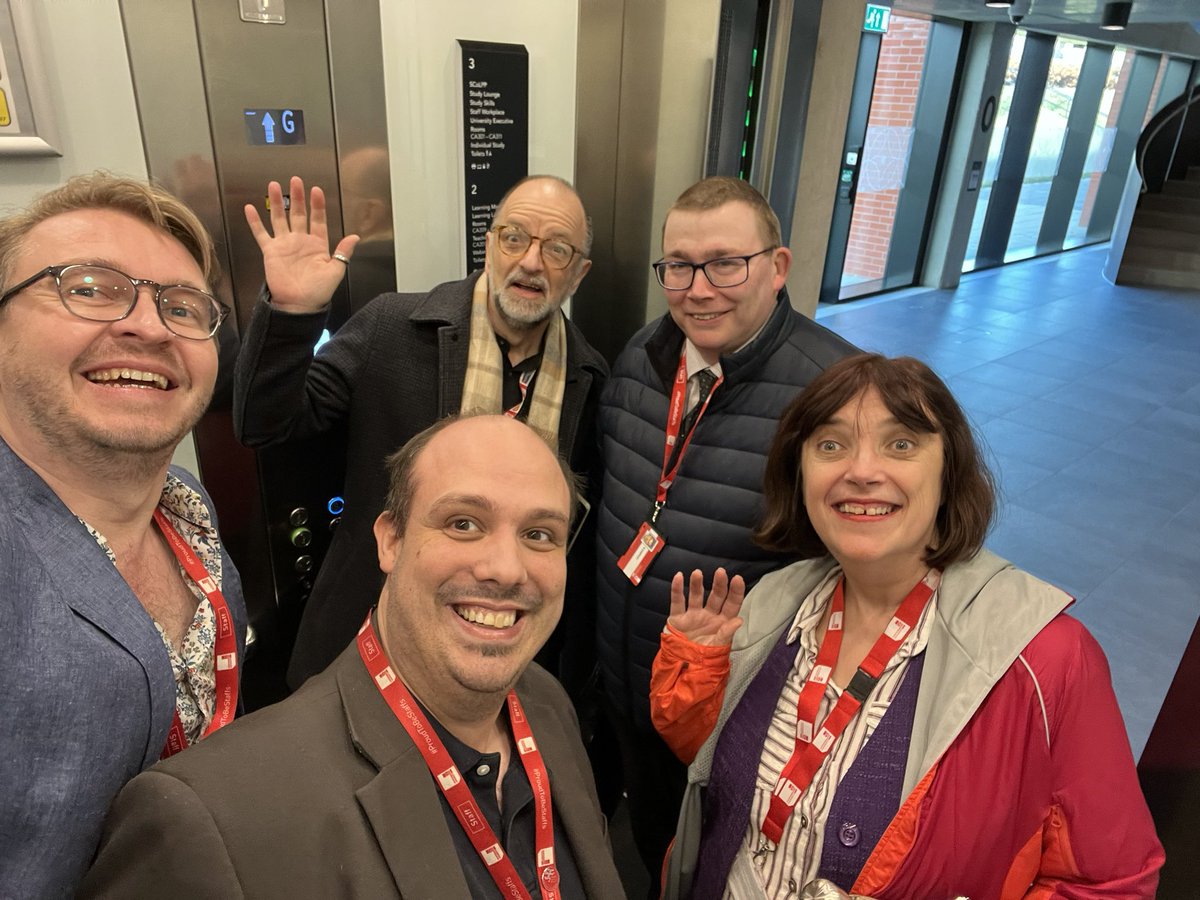 What’s the collective noun for all DTA Heads of Department crammed in a lift?! Answers below please! @Therese_LW @ChrisHeadleand @RussellCampion2 @Hugh_Wiliamson