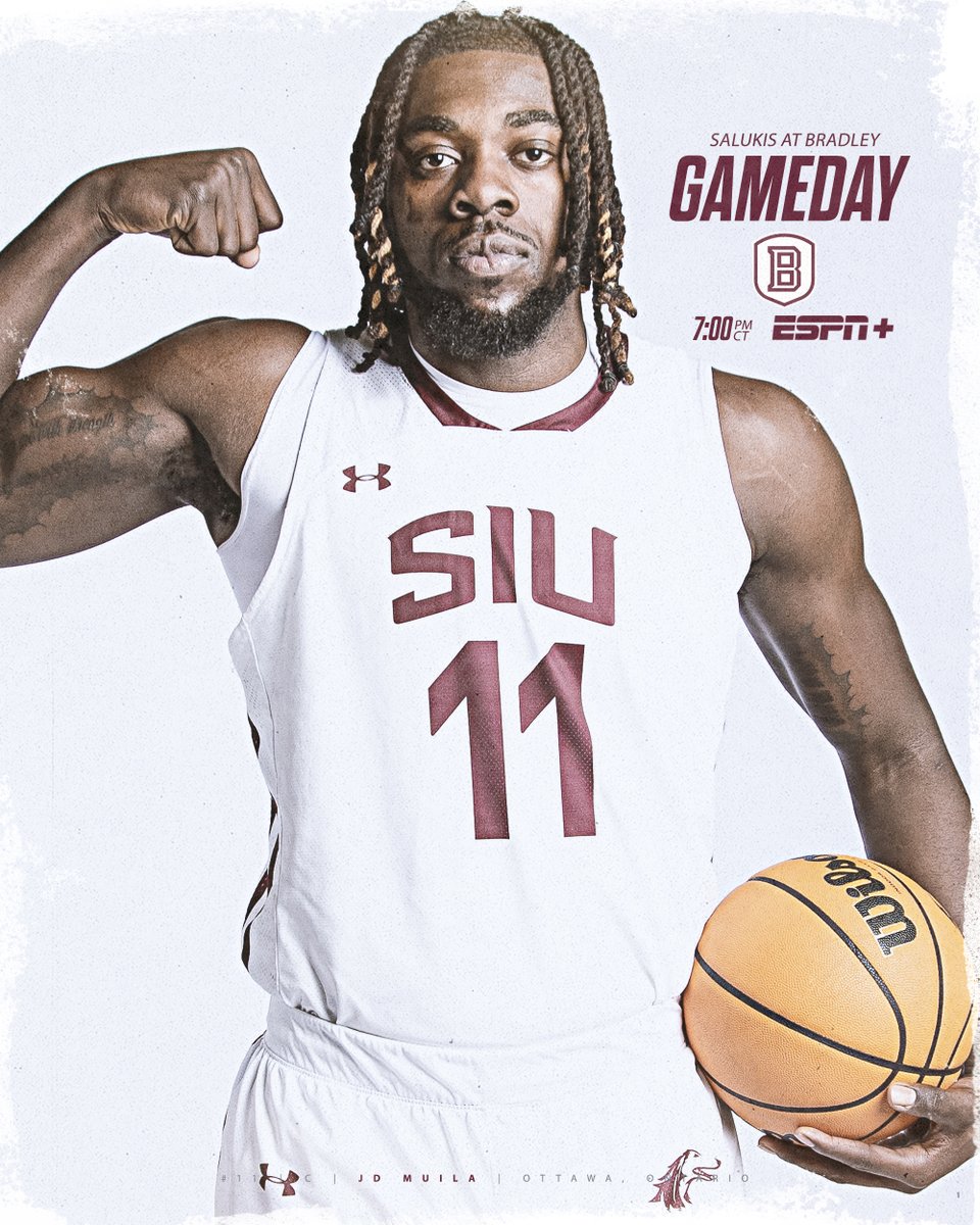SIU_Basketball's tweet photo. 𝙂𝘼𝙈𝙀𝘿𝘼𝙔 𝙄𝙉 𝙋𝙀𝙊𝙍𝙄𝘼

🆚 Bradley
📍 Peoria, IL
🕖 7:00 PM CT 
📲 https://t.co/GlF0k28B5v

#Salukis | #KeepYourChip https://t.co/lBzVDI7LTo