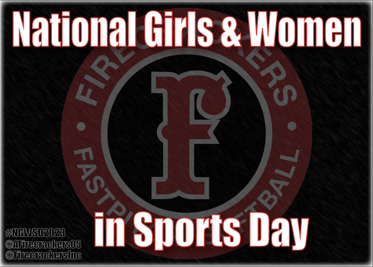 Happy National Girls &amp; Women in Sports Day! #NGWSD2023 <a href="/FirecrackerSB/">Firecracker Softball</a> @Los_Stuff <a href="/tonyrico/">Tony Rico</a>