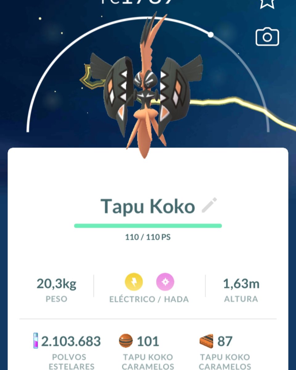 drarugamer's tweet photo. Tapu Koko variocolor atrapado. Shiny Tapu koko caught.
#pokemon #pokemongo
#PokemonGOApp
#entrenadorpokemon
#pokemontrainer
#shinypokemon
#pokemonvariocolor
#tapukoko
#melemele
#alola https://t.co/QJbTrF8lxP