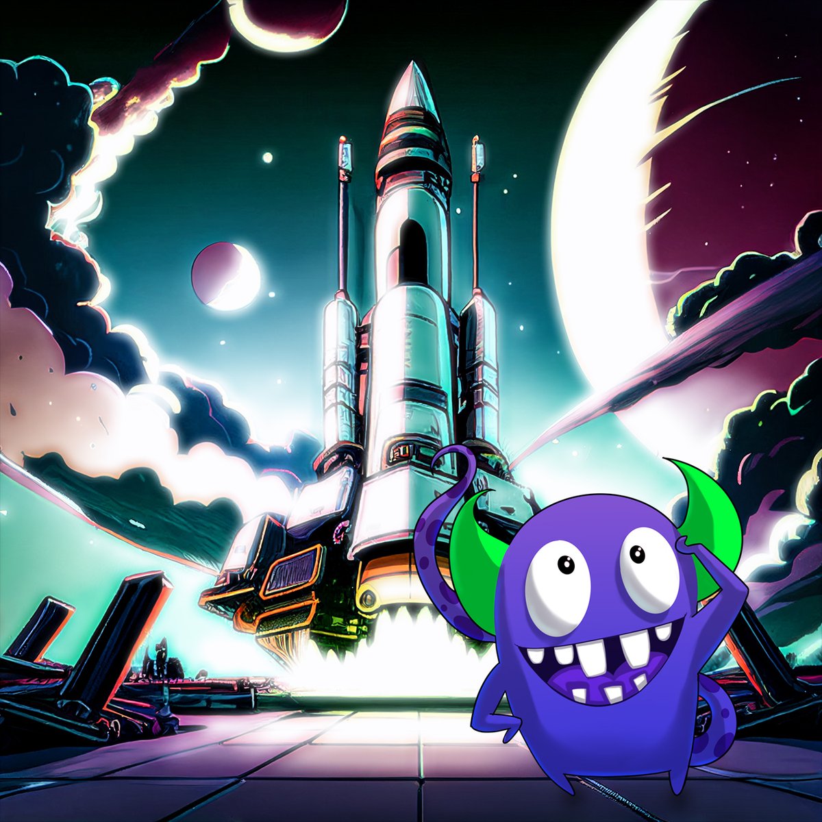 When the idea behind Byt was first explored, Scuttl’s dream was to build the biggest and brightest moon that the Web3 galaxy had ever seen. Wen moon afterall, right?