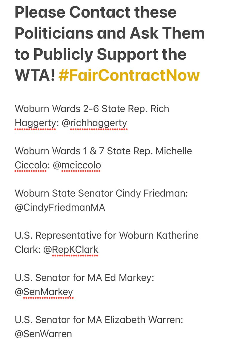 Jennifer Barry (@jbazzy) on Twitter photo Could we PLEASE get some support from our elected officials to get us back in the classroom on Wednesday? <a href="/WoburnTeachers/">Woburn Teachers Association</a> <a href="/richhaggerty/">State Rep. Rich Haggerty</a> <a href="/mciccolo/">Rep. Michelle Ciccolo</a> <a href="/CindyFriedmanMA/">Cindy Friedman</a> @RepKClark <a href="/SenMarkey/">Ed Markey</a> <a href="/SenWarren/">Elizabeth Warren</a> <a href="/MartyJWalsh/">Marty Walsh</a> <a href="/USDOL/">U.S. Department of Labor</a> Could we PLEASE get some support from our elected officials to get us back in the classroom on Wednesday? <a href="/WoburnTeachers/">Woburn Teachers Association</a> <a href="/richhaggerty/">State Rep. Rich Haggerty</a> <a href="/mciccolo/">Rep. Michelle Ciccolo</a> <a href="/CindyFriedmanMA/">Cindy Friedman</a> @RepKClark <a href="/SenMarkey/">Ed Markey</a> <a href="/SenWarren/">Elizabeth Warren</a> <a href="/MartyJWalsh/">Marty Walsh</a> <a href="/USDOL/">U.S. Department of Labor</a>
