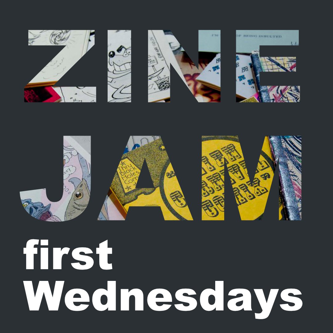 northendmakers's tweet photo. Zine Jam! Tomorrow night with host, Zoe. #zines #zinejam #seattlezines #seattlemakerspace #seattleevent https://t.co/DidEg5UMA8