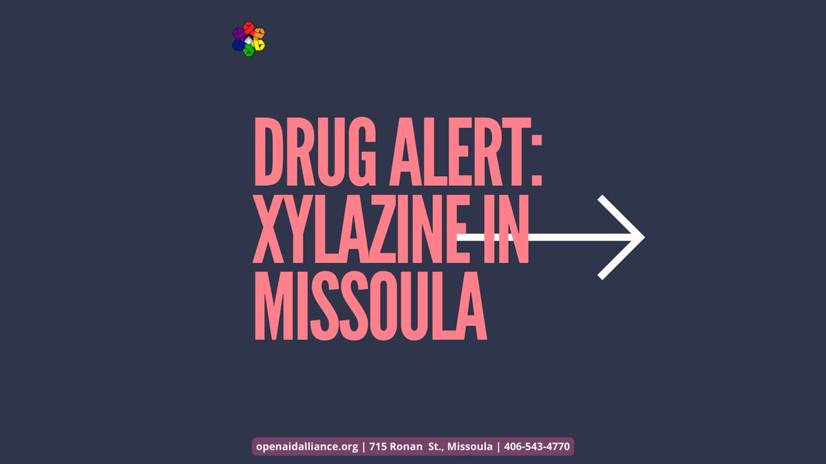 openaidalliance's tweet photo. Xylazine is a national contributor to unintended and adverse drug effects. It is a downer and increases the risk of overdose in Opiate users. If you have more questions, email alerts@openaidalliance.org #drugalert #missoula #tranq #tranqdope #xylazine #overdose #montana https://t.co/PKBHk5YtNC