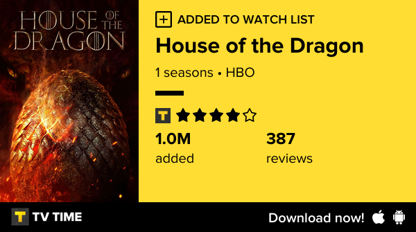 CocoMlle__'s tweet photo. I've just started following House of the Dragon https://t.co/XYdkGnHghi #tvtime https://t.co/Hh6882puX1