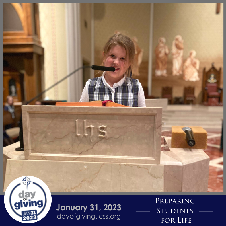 lafacatholic's tweet photo. Students worship and receive God’s grace each week at school. Your support of Catholic education makes these direct encounters with Christ possible for all students. Make a gift today to #LCSSDayofGiving. https://t.co/sVOEfSe3WC https://t.co/KQRcf2l8ra