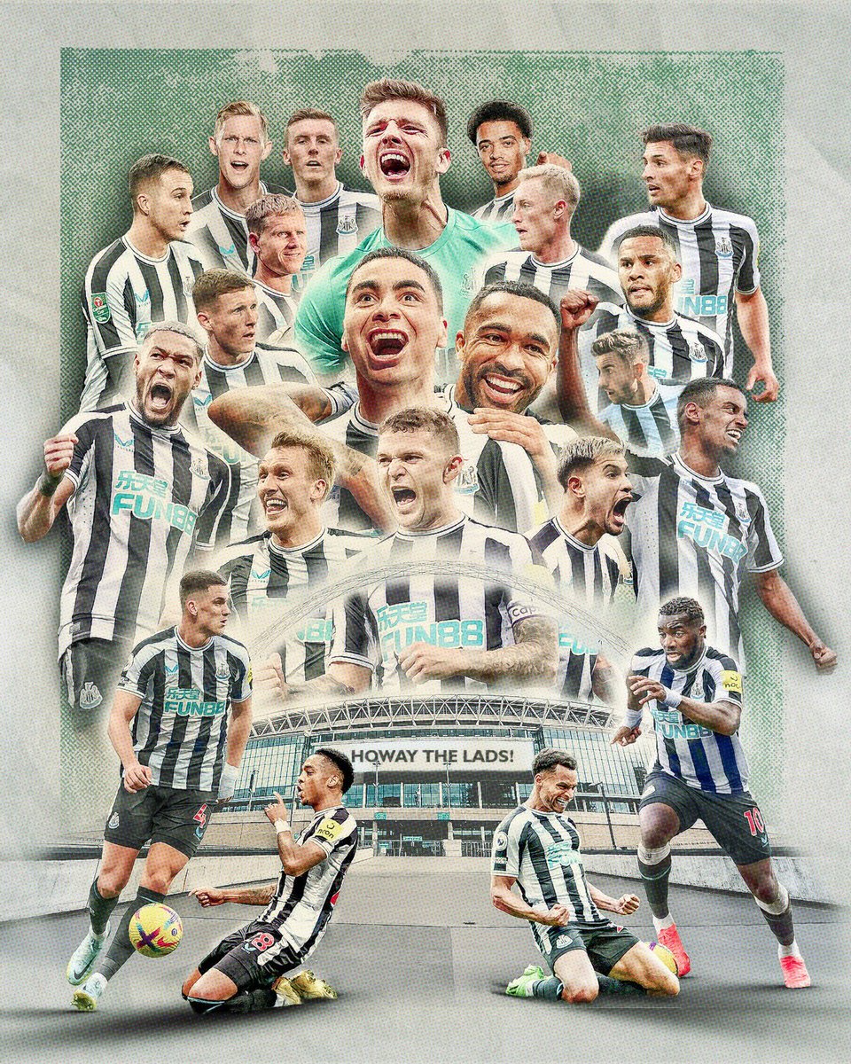 NUFC's tweet image. WE'RE GOING TO WEMBLEEEEEYYYYYYYYY!!!!!