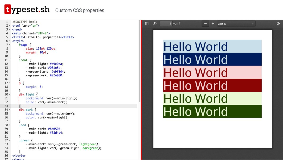 j_siefer's tweet image. Good news for all CSS enthusiasts! typeset.sh has added support for custom properties, giving you more flexibility in styling your documents.
typeset.sh/en/live-demo/c…
#php #printcss #pdf #css