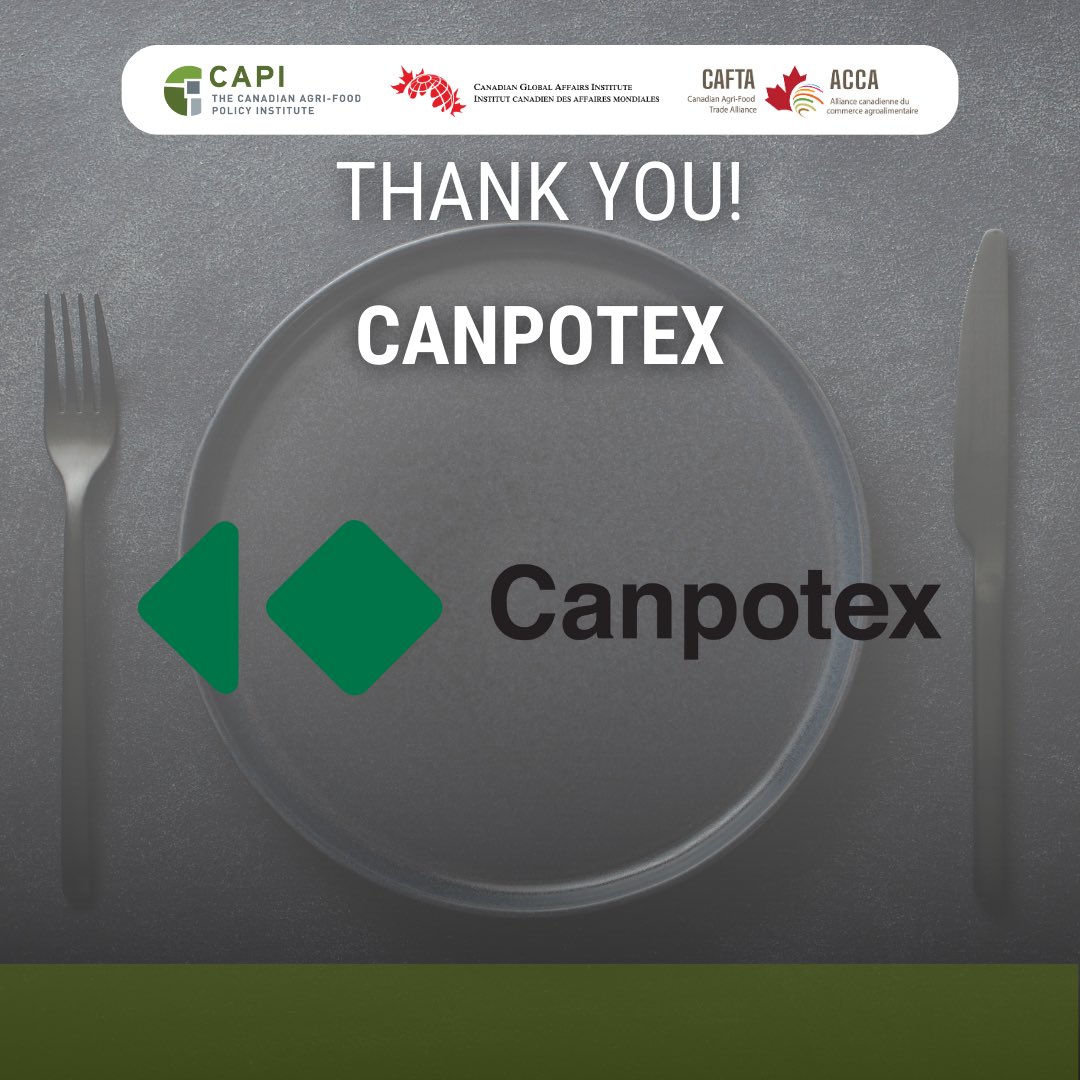 A special thank you to <a href="/Canpotex/">Canpotex</a> for sponsoring today! Your support helped make the event a success and we appreciate your commitment to global #FoodSecurity2023 <a href="/CAFTA_ACCA/">CAFTA - ACCA</a> <a href="/CAGlobalAffairs/">Canadian Global Affairs Institute</a>
