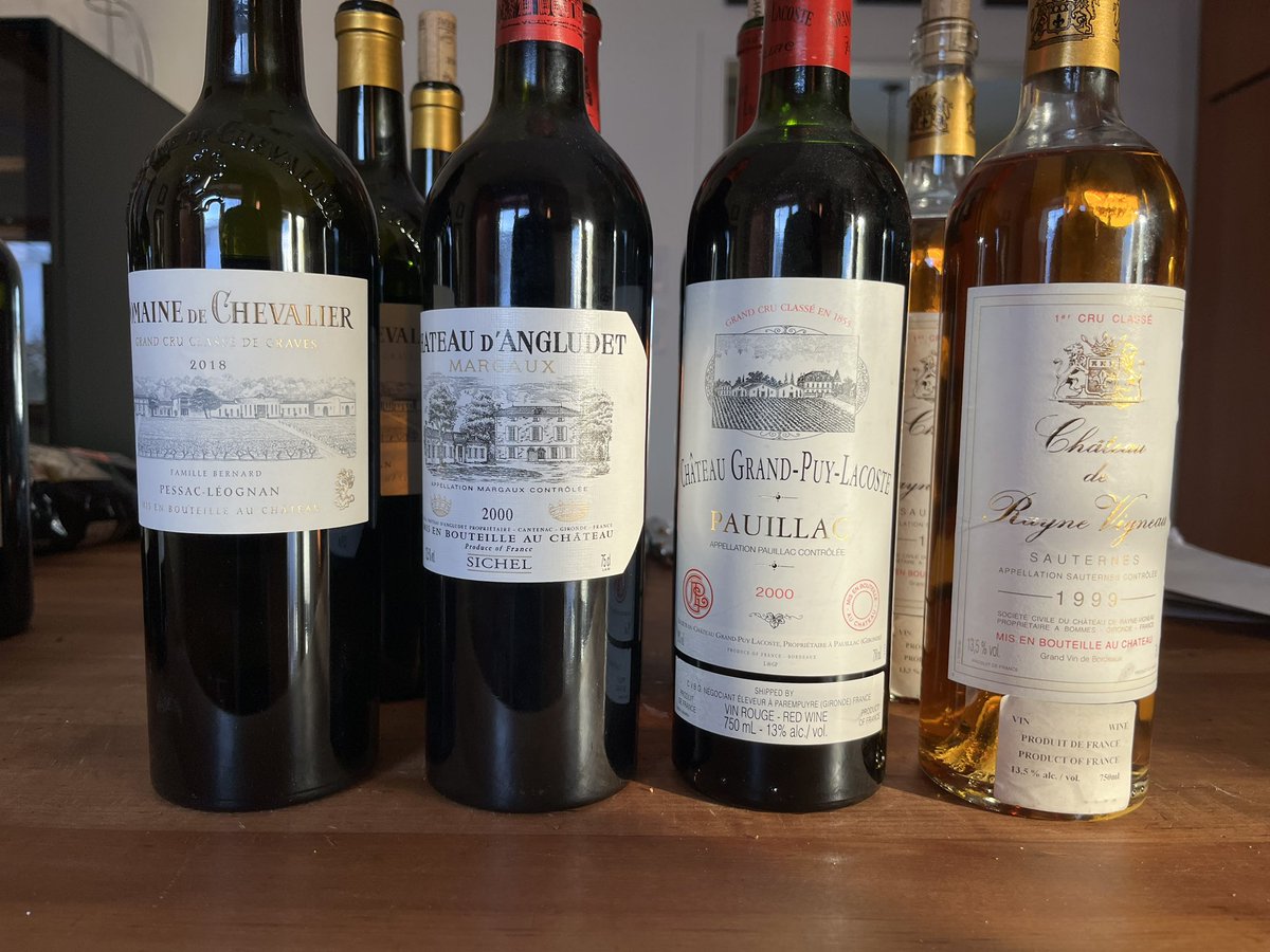 Celebrating ending #dryJanuary  with these fine #wines Commanderie de #Bordeaux  à Ottawa dinner. #medoc #stestephe #pauillac Do you agree with the choice?