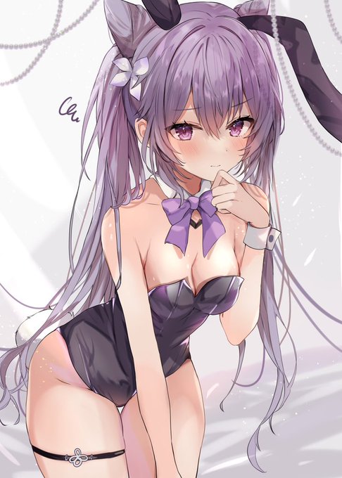 #Genshinlmpact 
バニー刻晴ちゃん 