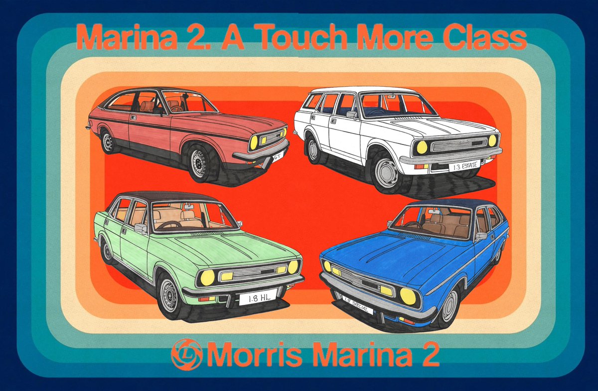 Hi all, been having a little play, what you think?😊#britishleyland #morrismarina #morrismarina2 #morrismarinacoupe #morrismarinasaloon #morrismarinaestate #morrismarinagt #morrismarinahl