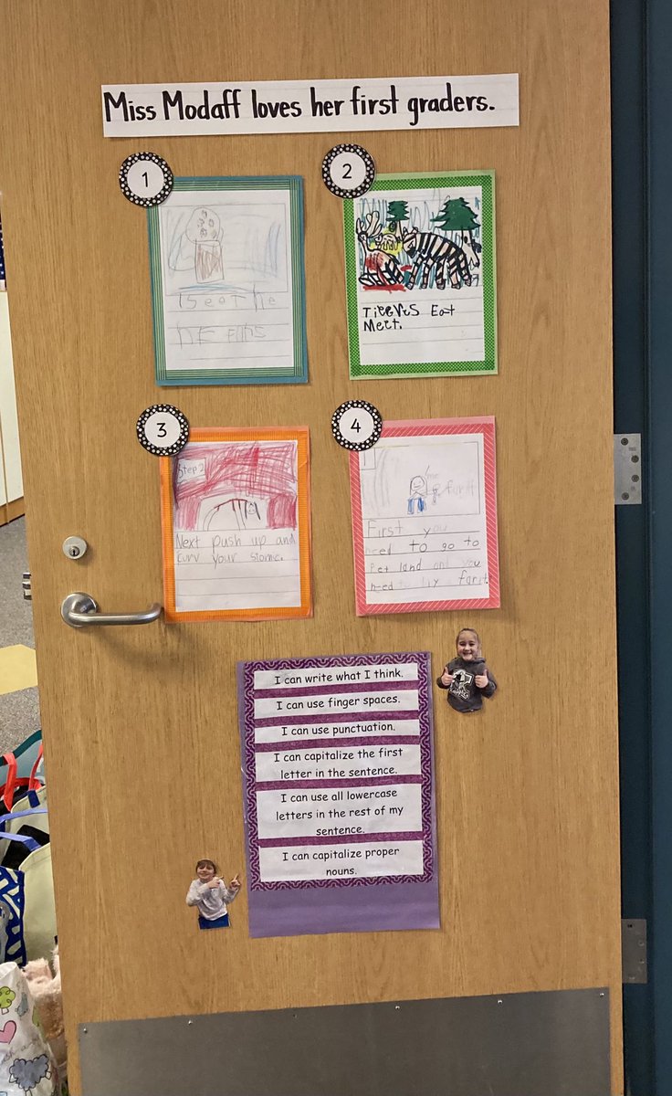 LightUpLiteracy's tweet image. Students compare their work on sentence writing to a visual proficiency table of writing a sentence to see where they are and think about next steps @kanelandKSS Way to go @missmodaff! So much reflection!