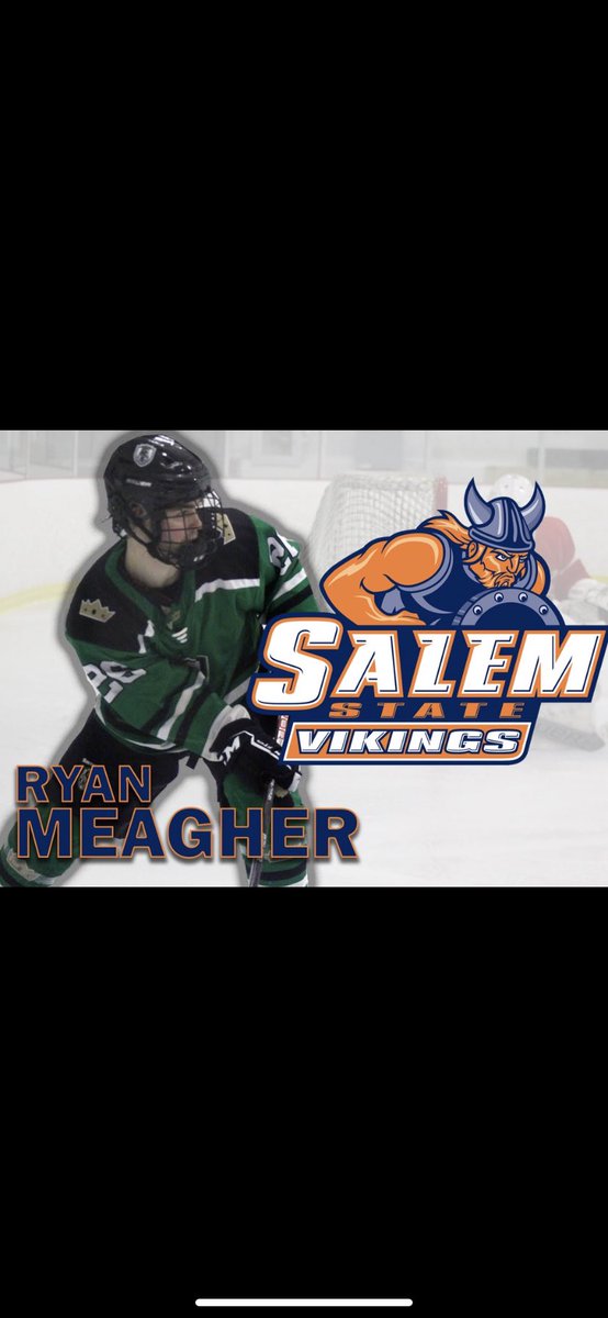 Congratulations to Ryan Meagher on his commitment to further his education and hockey careers at Salem State University! In 30 games this season Ryan has 8 goals and 8 assists. Congratulations to Ryan and his family! @USPHL #usphlcommitments @SSK_Hockey