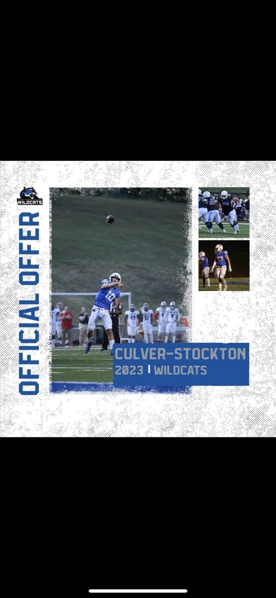 _LaRoyalM's tweet image. Blessed to receive an offer from Culver-Stockton💙💙 @coachanelson @coachbeard40 @CoachCutshaw @CSCwildcatsFB @RecorianW