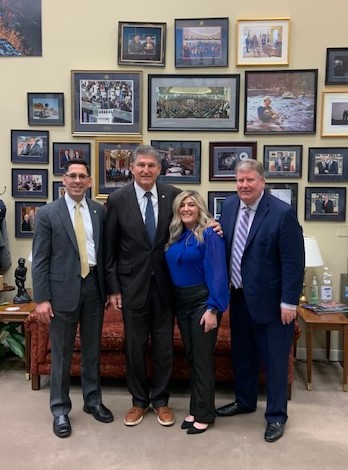 Leaders from Bethany College spent the day with Joe Manchin, senior United States senator from West Virginia, to discuss the importance of focusing on higher education and to ensure that private colleges and universities continue to thrive and educate students of substance.