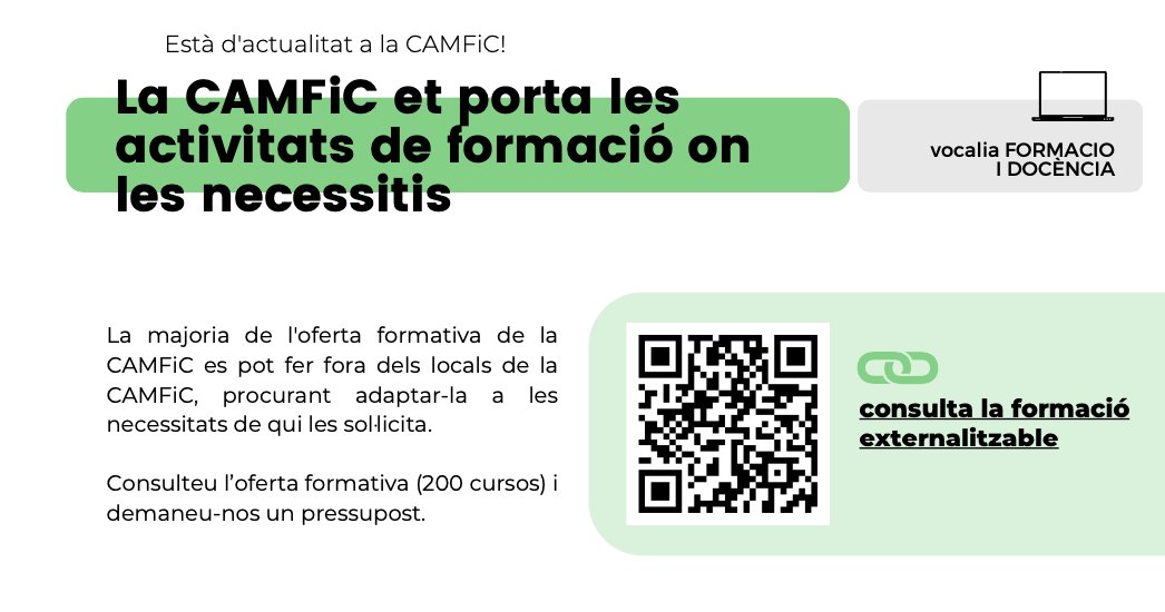 #capçaleraCAMFiC trobareu:

👩‍🏫 Formació externalitzable
issuu.com/camfic/docs/c_…