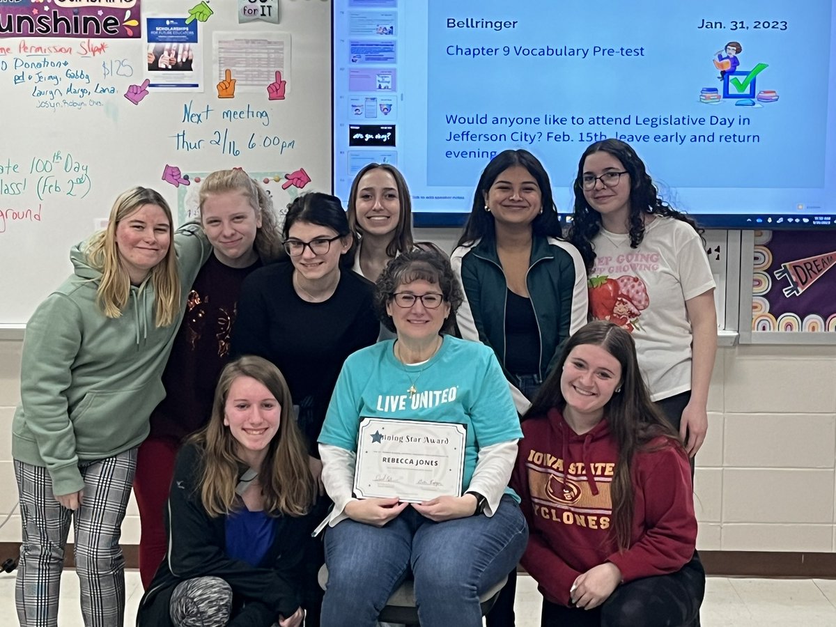 Congratulations to <a href="/HillyardTech/">Hillyard Tech Center</a> own Becky Jones for being recognized as a <a href="/StJosephSchools/">St. Joseph School District</a> Shining Star!!