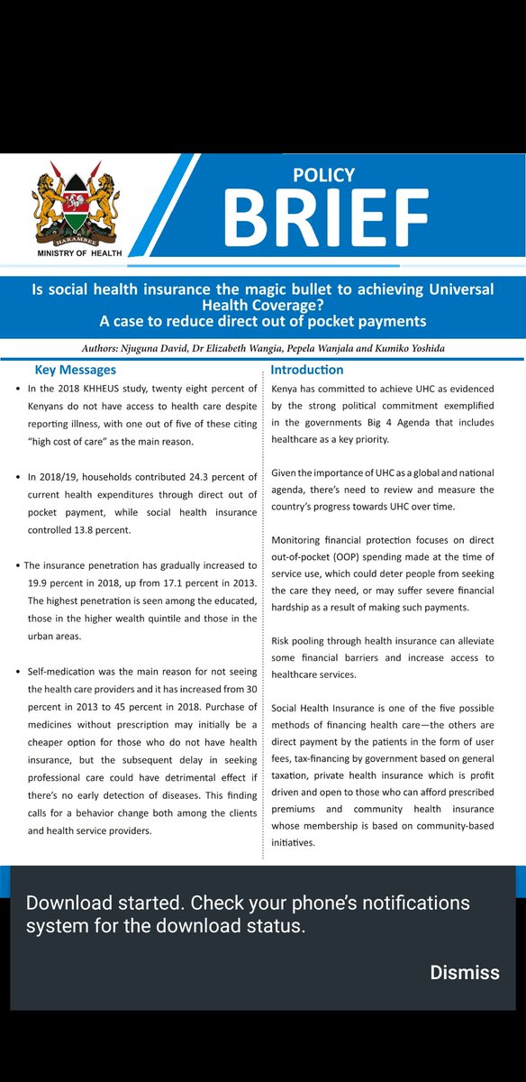 Amidst all the current noise in Kenya, over 24% of Kenyans have no health cover (I think higher), and 45% self-medicate with over the counter medication. What is the plan? <a href="/Nakhumicha_S/">Nakhumicha S. Wafula E.G.H</a> <a href="/WilliamsRuto/">William Samoei Ruto, PhD</a> <a href="/Fchurii/">Francis Gachuri</a> <a href="/jamessmat/">James Smart</a> <a href="/Kendi_Nkonge/">Kendi Nkonge</a> <a href="/CKyobutungi/">Dr. Catherine Kyobutungi Muzukulu wa Bityo</a>