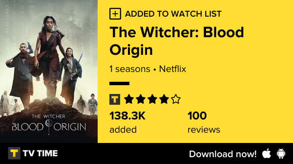 SarahPomier's tweet photo. I've just started following The Witcher: Blood Origin https://t.co/VSZijig6qh #tvtime https://t.co/GxZdwwfqMu