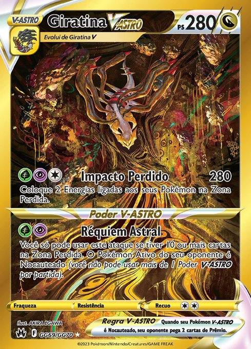 ZiprusUnite's tweet photo. @LucasTiusam @PokemonTCG Essa Giratina V-Atro que a arte está perfeita! https://t.co/a7IZoLnsoZ