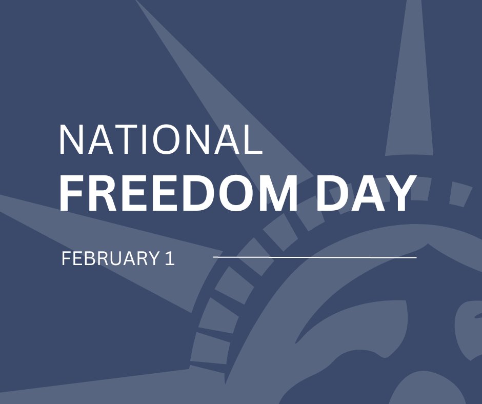 Today is #NationalFreedomDay, a vision of Richard R. Wright, born into slavery & freed at age 11. He sought an annual observance to 'promote goodwill, harmony, and equal opportunity among all citizens, and to rededicate the nation to the ideal of freedom.” #BlackHistoryMonth