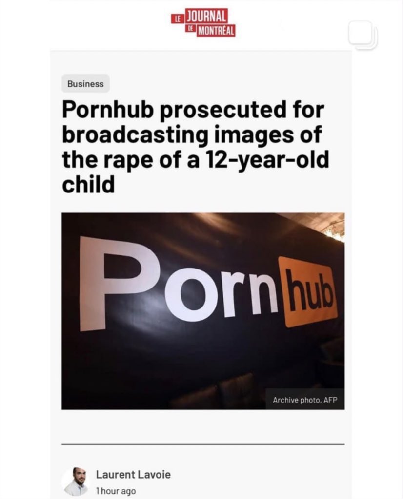 LailaMickelwait's tweet photo. Today in TIME magazine Visa’s CEO Al Kelly gaslights victims of Pornhub worldwide by denying their abuse despite IRREFUTABLE evidence that mass sexual crime was monetized. 

Al how about saying this to the face of the 12 yr old boy whose violent rapes were sold on Pornhub? https://t.co/zmo9ubQ58s