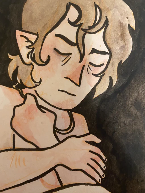 january frodo watercolor 