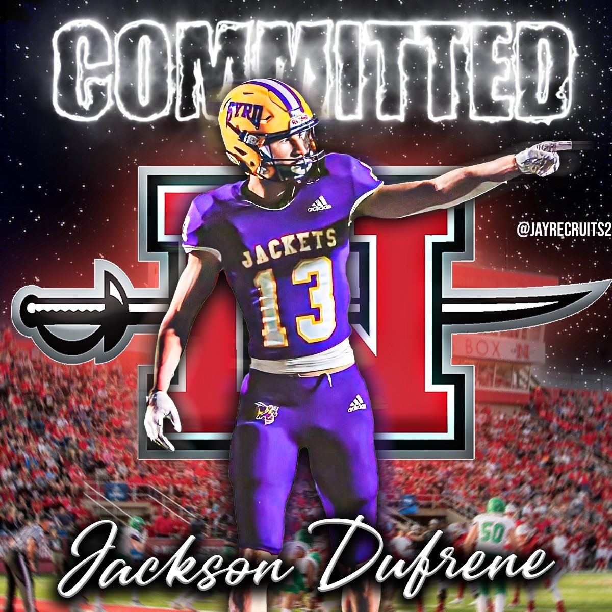 Blessed to announce that I am committed to <a href="/Nicholls_FB/">Nicholls Football 🏈</a>. Time to work. #AGTG <a href="/Timrebowe/">Tim Rebowe</a> <a href="/CoachMurph4/">Sean Murphy</a> <a href="/russ_gisclair/">Russ Gisclair</a> <a href="/RecruitLouisian/">Recruit Louisiana™️</a> <a href="/cebyrd_football/">C.E. Byrd Yellow Jackets Football</a>