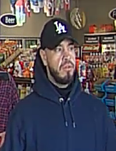 TPD_Robbery's tweet photo. ROBBERY: On 01/24/23, the male in the LA hat robbed an employee at Circle K (2450 E Grant Rd). The other male and female are associated with the robbery suspect. If you recognize anyone please contact 88-Crime. You can remain anonymous. https://t.co/I8COlwB6pB